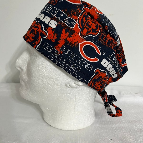 Chicago bears football scrub cap, scrub hat, nfl