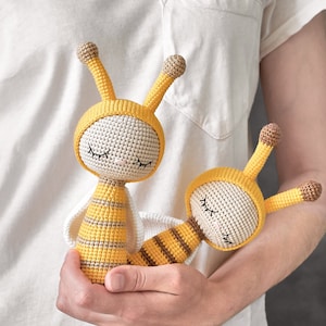 Crochet rattle pattern bee rattle crochet rattle amigurumi pattern