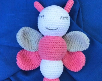 Gehäkelter Schmetterling, Amigurumi Schmetterling, Schmetterling Stofftier, Baby Geschenk, gute Idee Geschenk, Schmetterling Stofftier, häkeln Schmetterling