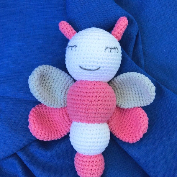 crochet butterfly, amigurumi butterfly, butterfly soft  toy, baby gift, gute Idee Geschenk, Schmetterling Stofftier, häkeln Schmetterling