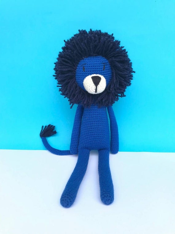 blue lion stuffed animal