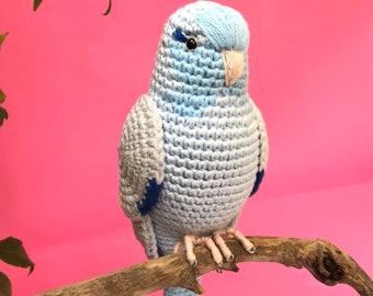 Customizable pacific parrotlet bird lifelike parrotlet amigurumi plush parakeet bird sovenir owner gift idea