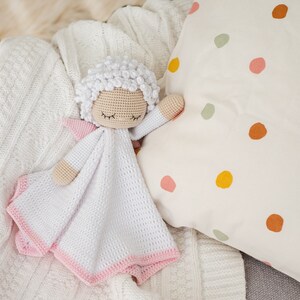 Angel lovey crochet pdf pattern amigurumi angel crochet security blanket pattern blanket toy pdf baby shower gift nursery romm decor image 3