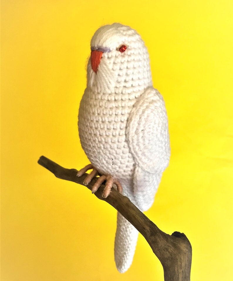 Customized budgie pets crochet personalizable budgie bird parakeet stuffed animal toy budgie bird plushie personalized gift idea image 9