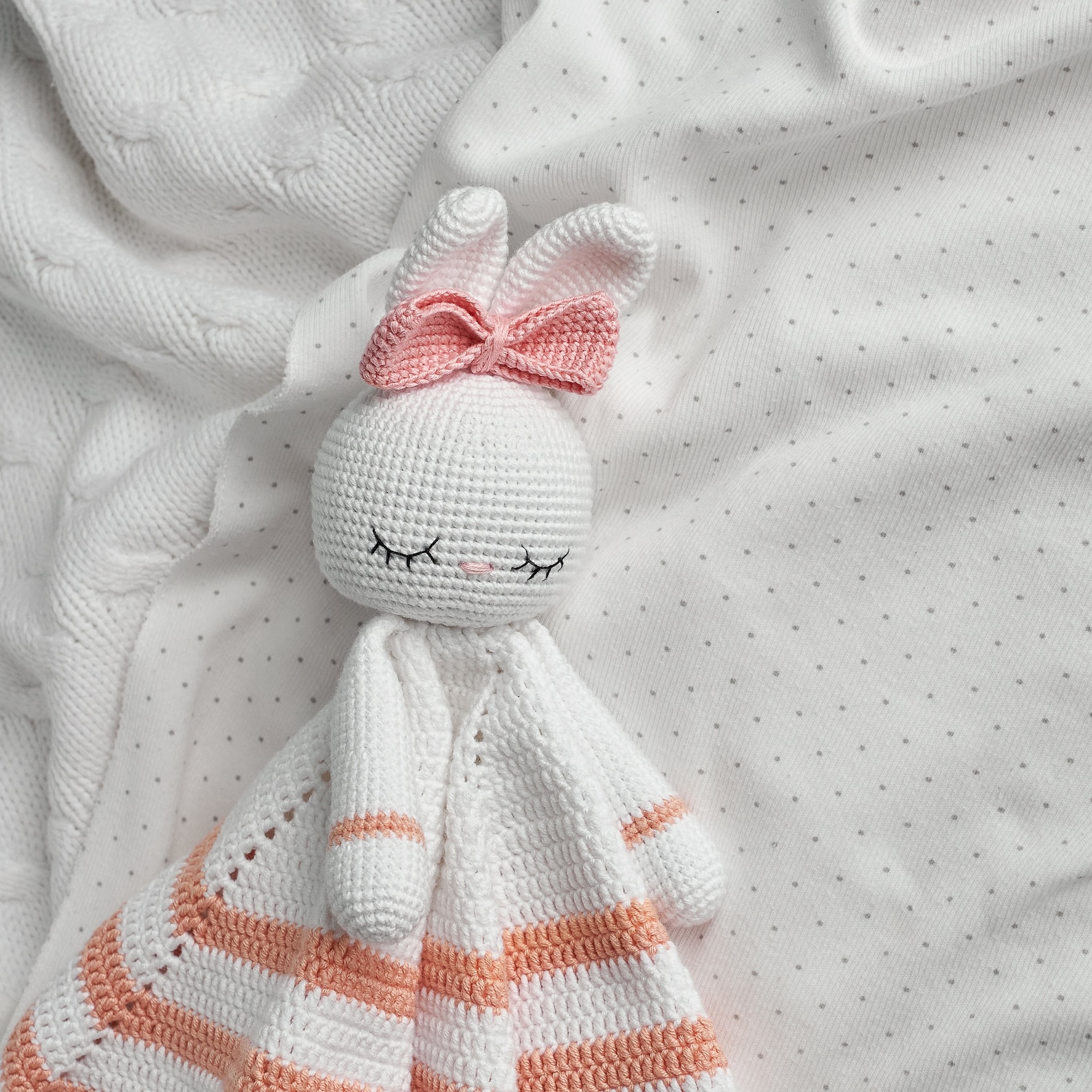 Crochet Lovey Pattern Bunny Baby Nursery Security Blanket - Etsy