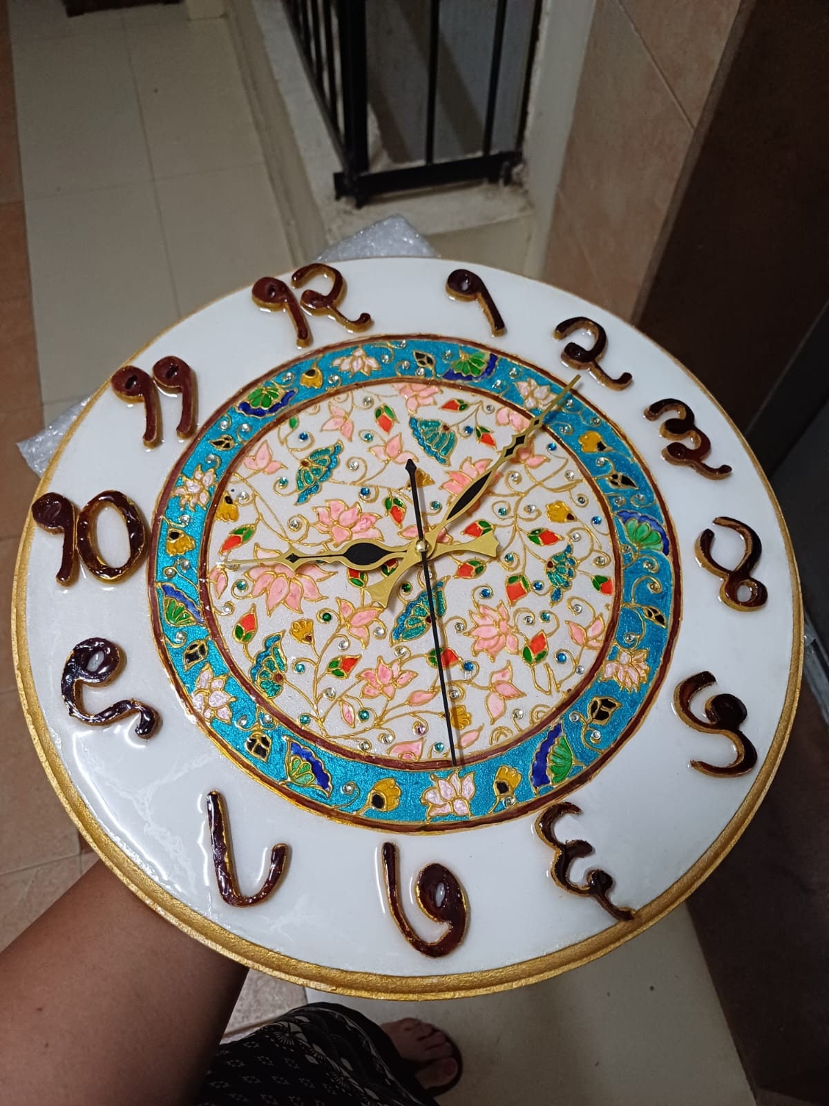Minakari Handmade Clock Marathi Minakari Artwork Clock Etsy