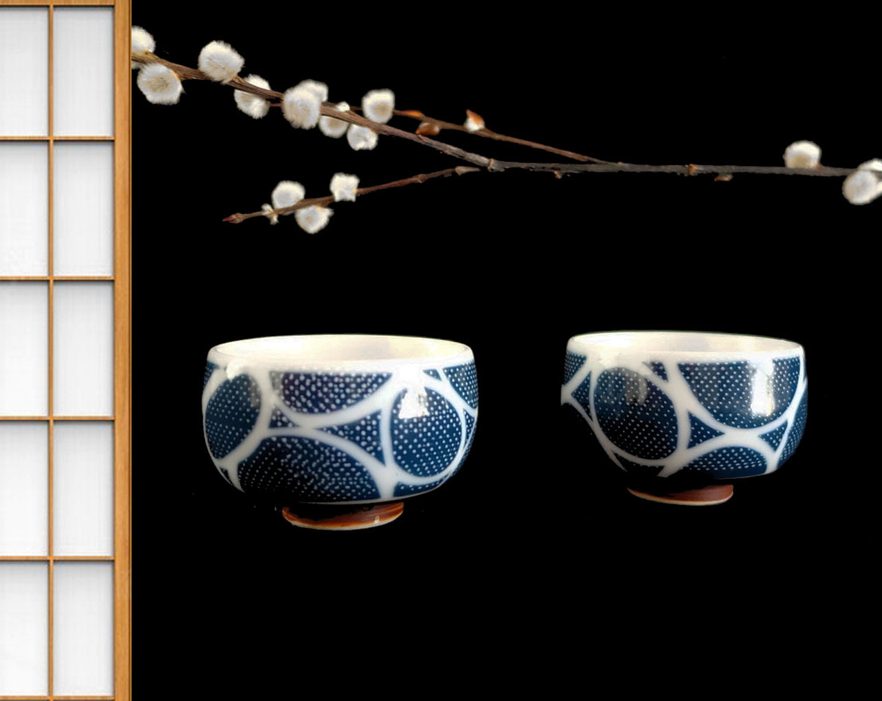 Paire de Tasses à Thé Japonaises Vintage.