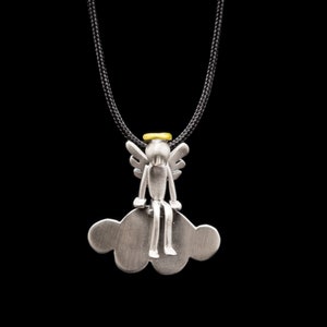 Pingente de anjo, prata925, presente de batismo