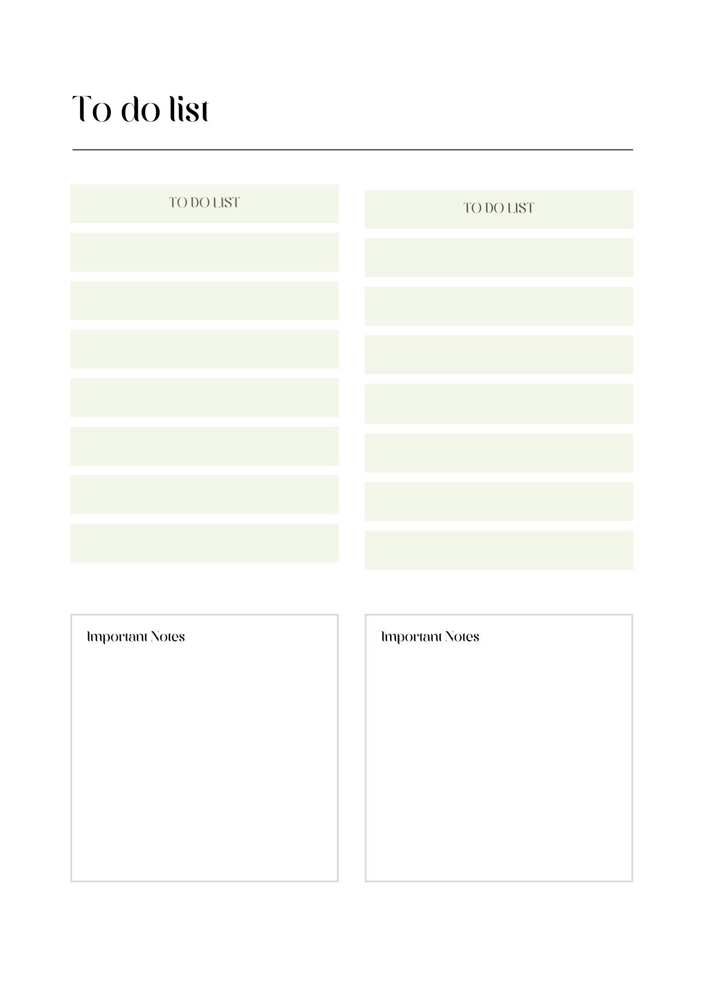 Weekly Planner Printable to Do List, Weekly Organizer Journal, Weekly ...