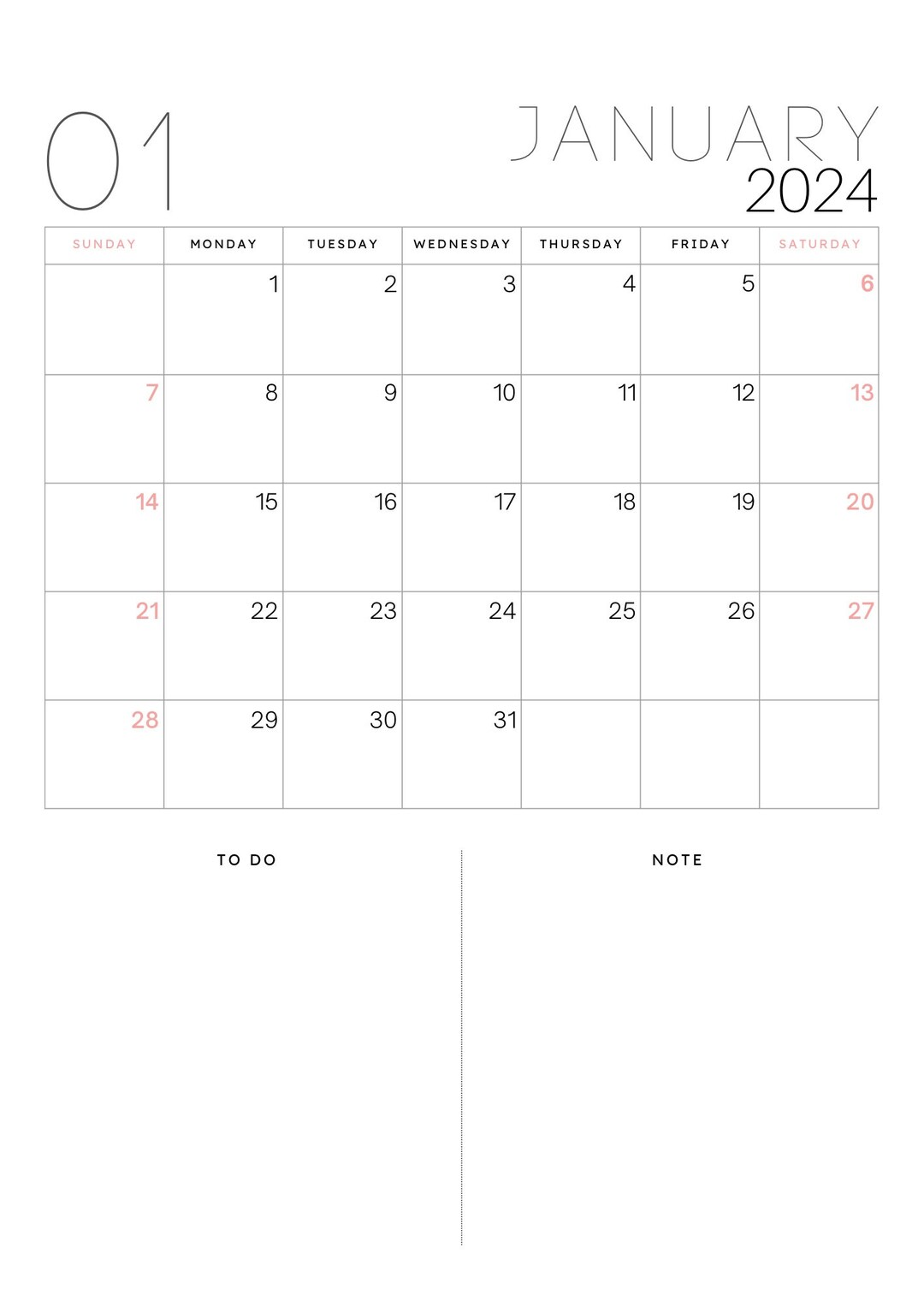 2024 Monthly Planner Printable 2024 Calendar Happy - Etsy Australia