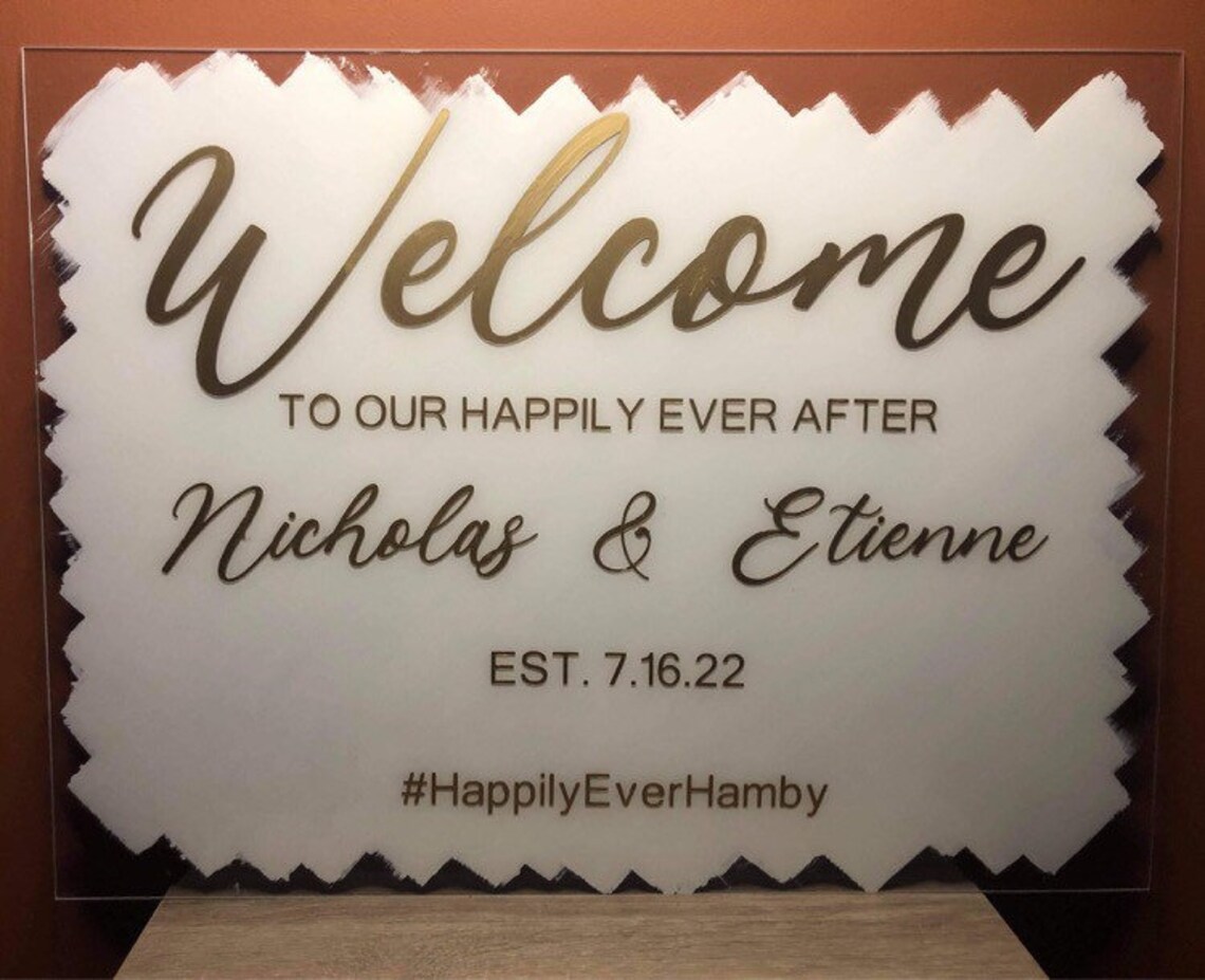 Acrylic Event Sign Etsy