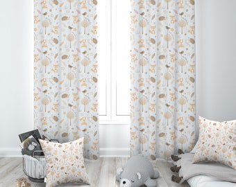 Woodland Curtains Etsy