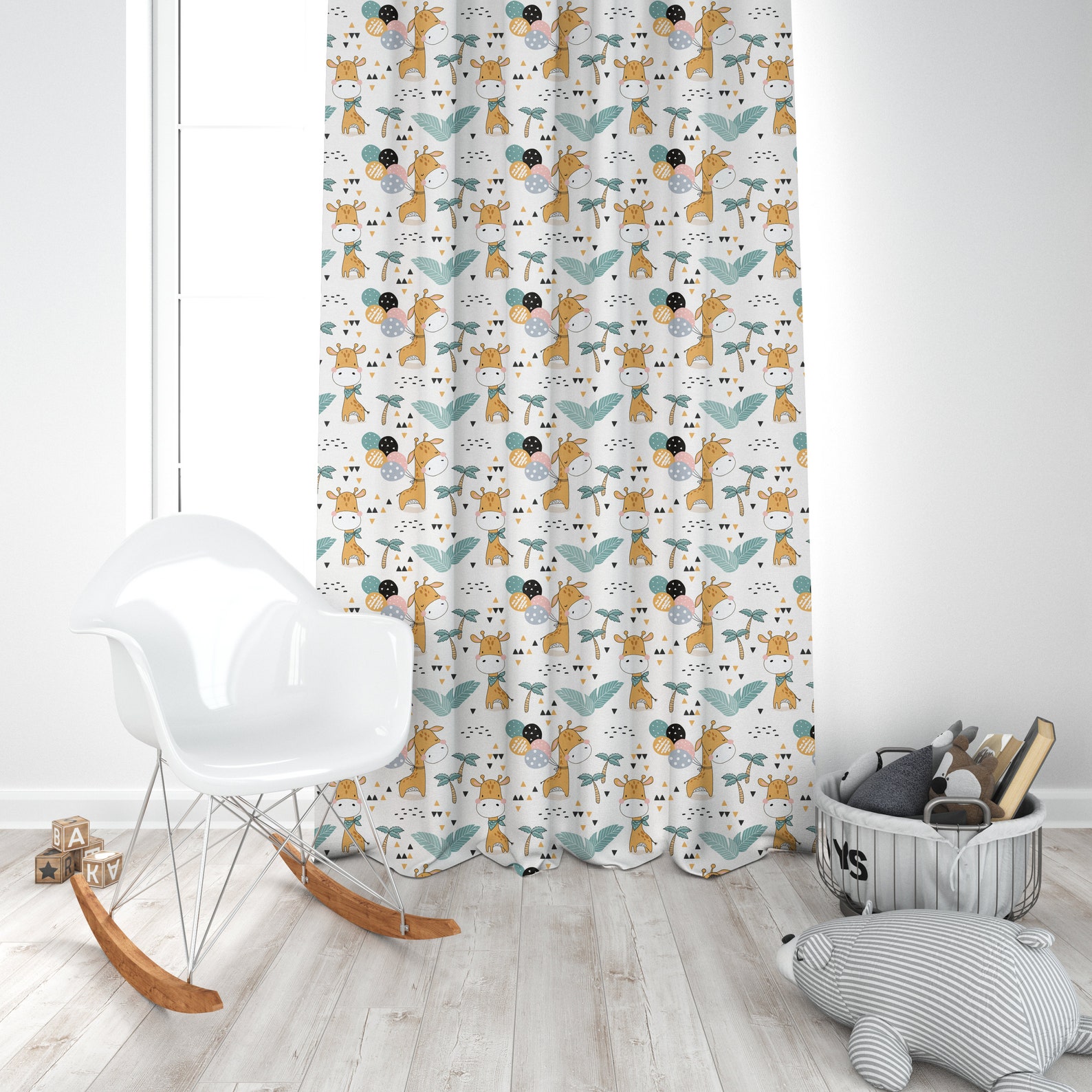Safari Animals Safari Curtains Nursery Room Curtains Window Etsy