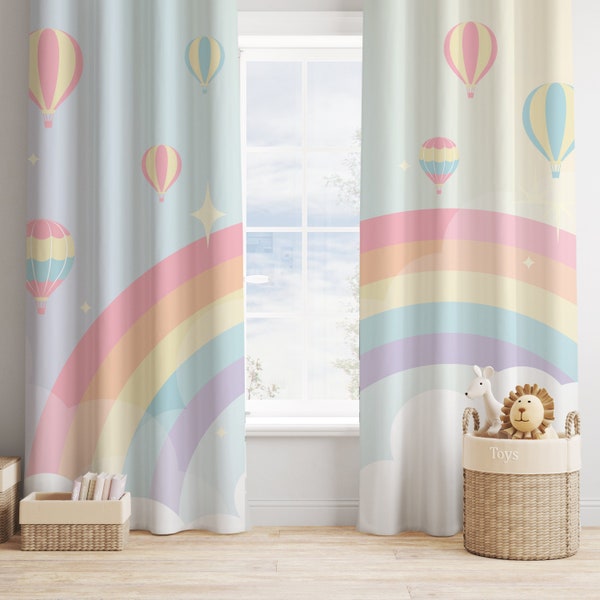 Beauté Arcenciel, Enfant Rideau, Rideau Pour Chambre Bebe Fille, Rideaux de Fenêtre, Chambre Enfant,Chambre Enfant, Rideau Personnalisé