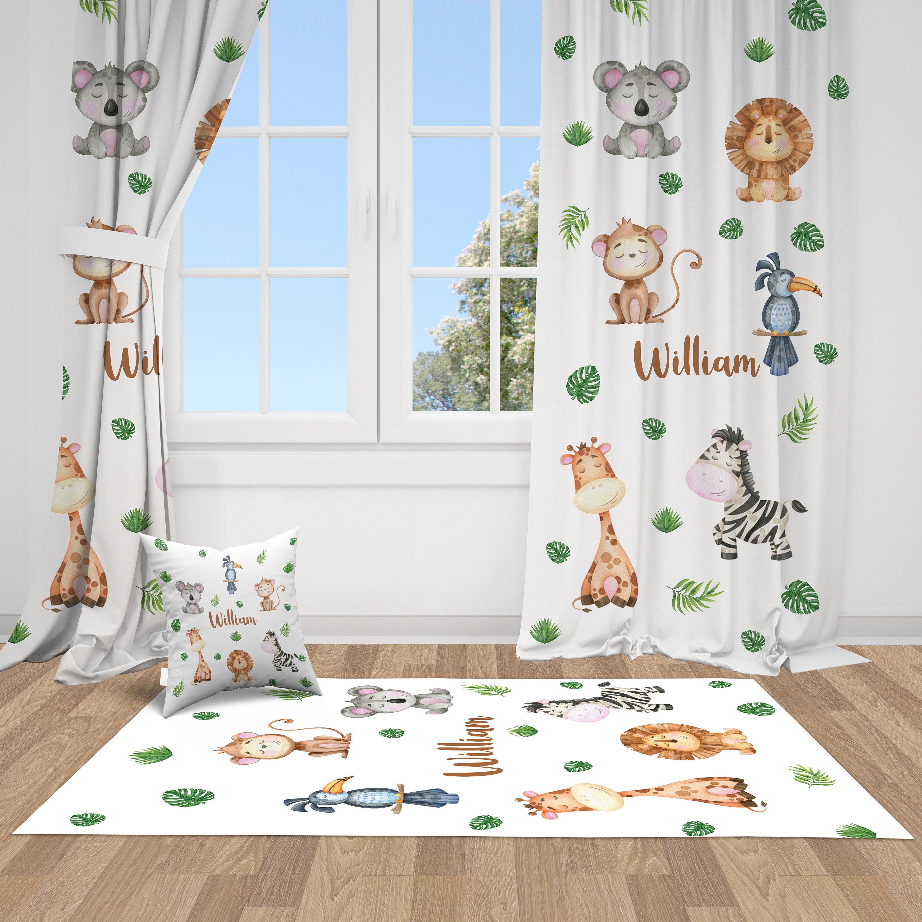 Baby Jungle Animals Nursery Curtains Nursery Room Curtains - Etsy UK Baby Jungle Animals Nursery Curtains Nursery Room Curtains - Etsy UK