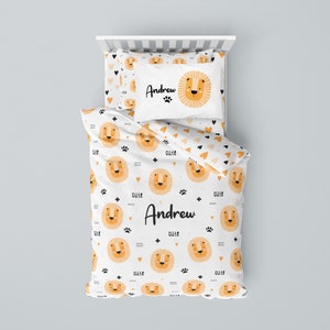 Lion Sheets, Lion Bedding, Lion Duvet, Custom Duvet Covers, Custom Baby Bedding, Custom Crib Bedding, Kids Bedding, Nursery Bedding