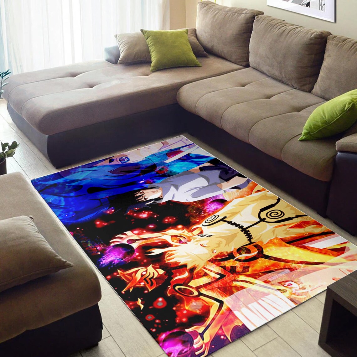 Japanese Anime Manga Area Rug Naruto Area Rug Anime Art Rug Etsy