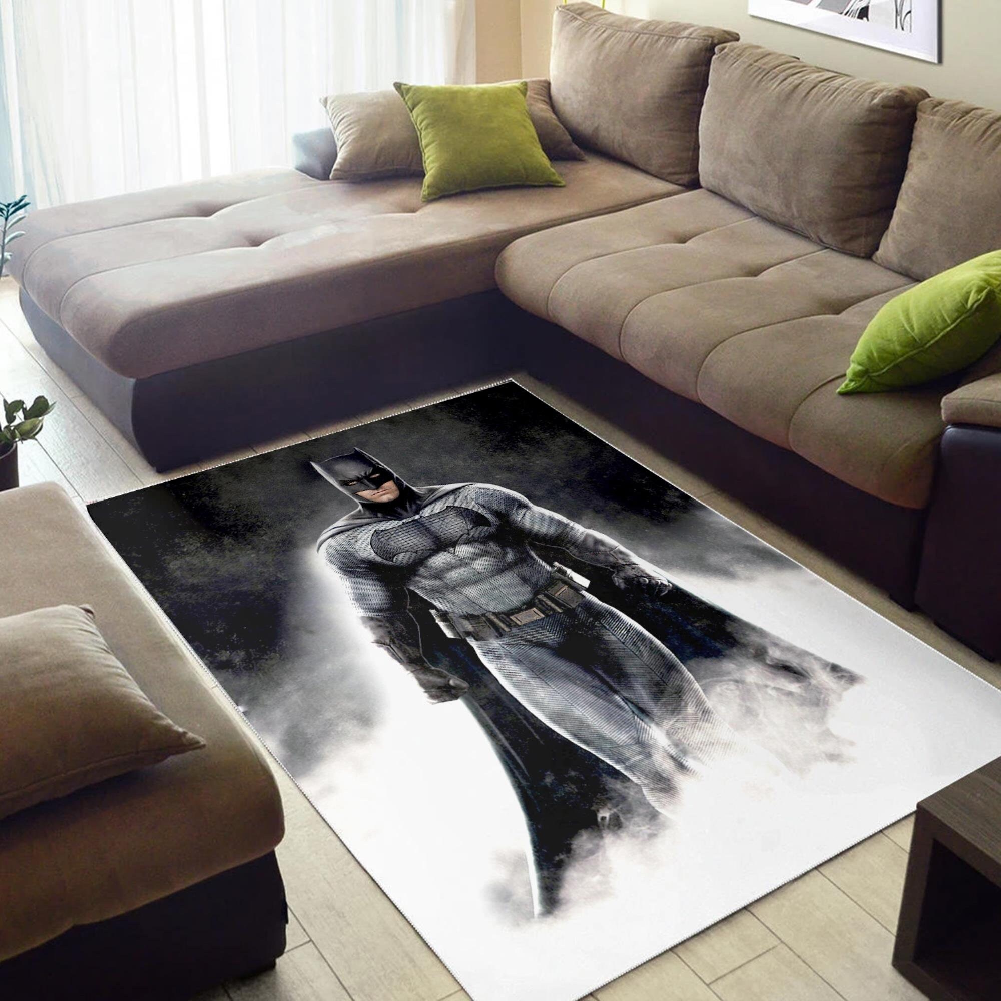 Batman Rug The Dark Knight Carpet Living Room Rugs Batman Etsy