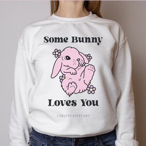 Easter PNG for Sublimation - Some Bunny Loves You | Retro - Hippie - Spring |