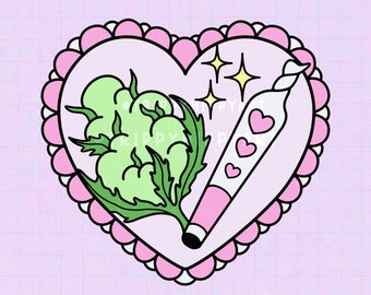 Stoner Heart SVG + PNG | Best Buds • Multi Layer