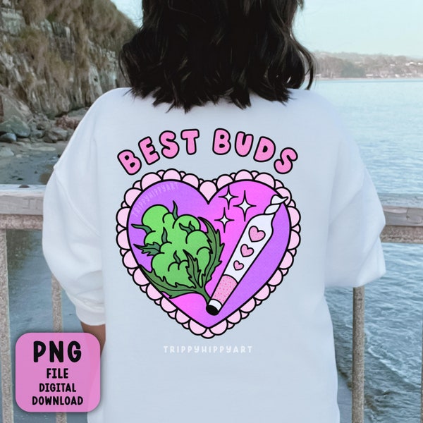 Best Buds PNG for Sublimation | Stoner - Cute • Heart |