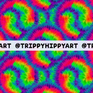Tie Dye Seamless Pattern File • Hippie - Colorful
