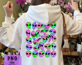 Trippy Aliens | PNG for Sublimation | Psychedelic