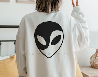 Yin Yang Alien SVG - PNG - Cut File