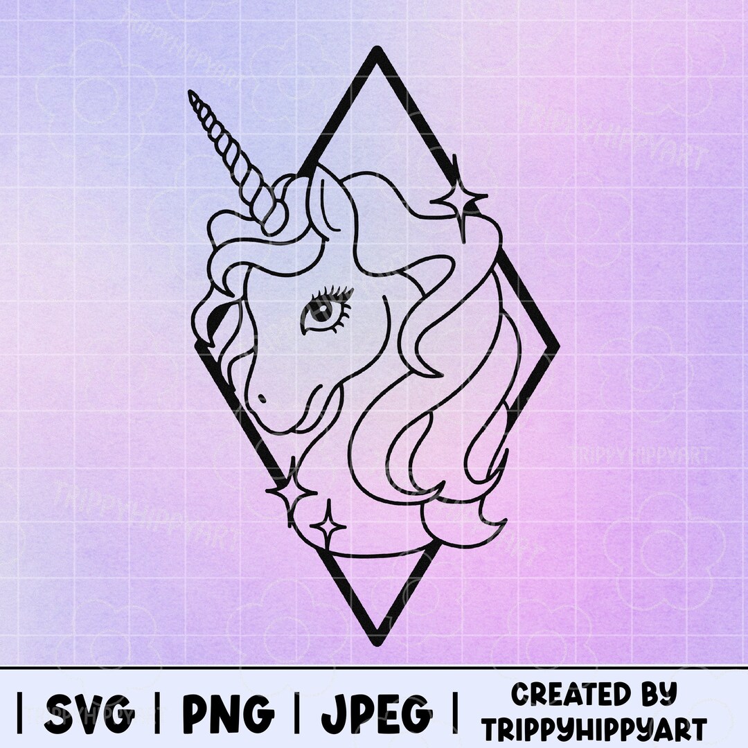 Unicorn SVG + PNG Files - Etsy