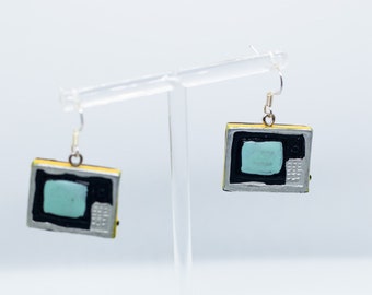 Fun Miniature Object Earrings • Random Quirky Unusual Fashion, silver drop earrings, jewelry for her, gift for girlfriend