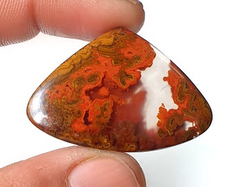 40x24x6 mm Seam Agate Oval Shape Splendid Top Quality 100%  Cabochon Loose Gemstone For Making Jewelry 40.00 Ct