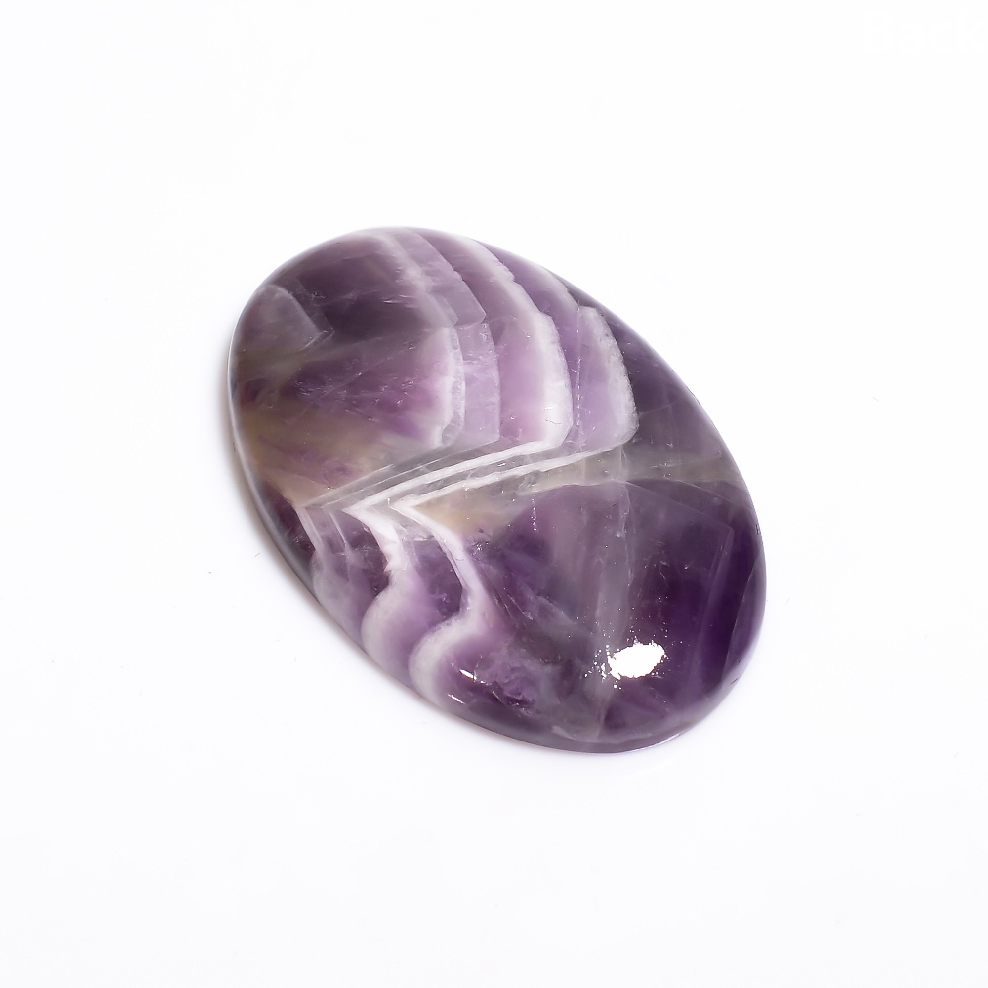 43X30X6 mm HK-89 Immaculate Top Quality 100% Natural Chevron Amethyst Oval Shape Cabochon Loose Gemstone For Making Jewelry 68 Ct