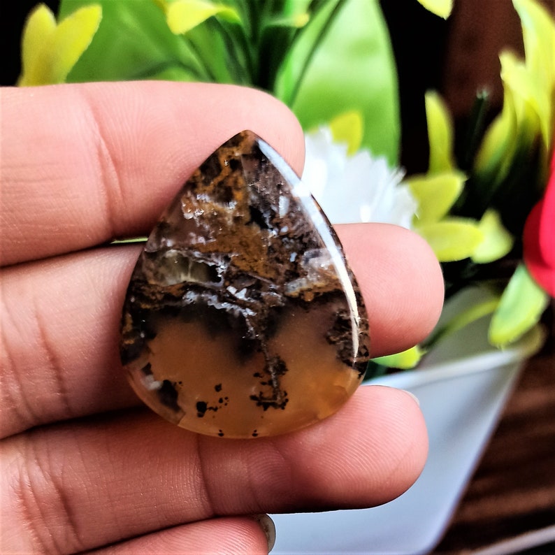 Handcraft For Jewelry Wild Horse Jasper Loose Stone 30 Ct 33x28x4 MM Natural Wild Horse Magnesite Cabochon Wild Horse Jasper Gemstone