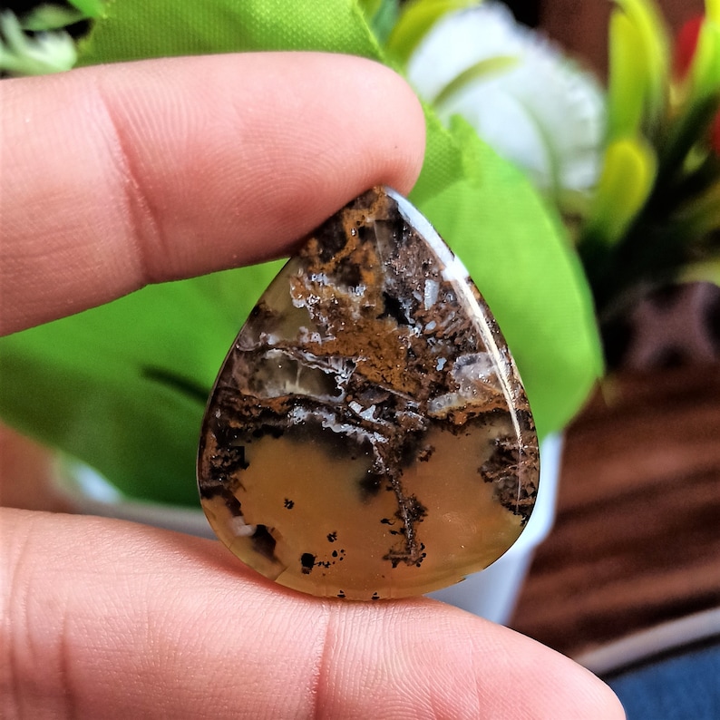 Handcraft For Jewelry Wild Horse Jasper Loose Stone 30 Ct 33x28x4 MM Natural Wild Horse Magnesite Cabochon Wild Horse Jasper Gemstone