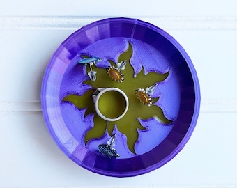 Tangled Jewelry Dish | Rapunzel Trinket Tray | Ring Holder | Drop Zone Bowl