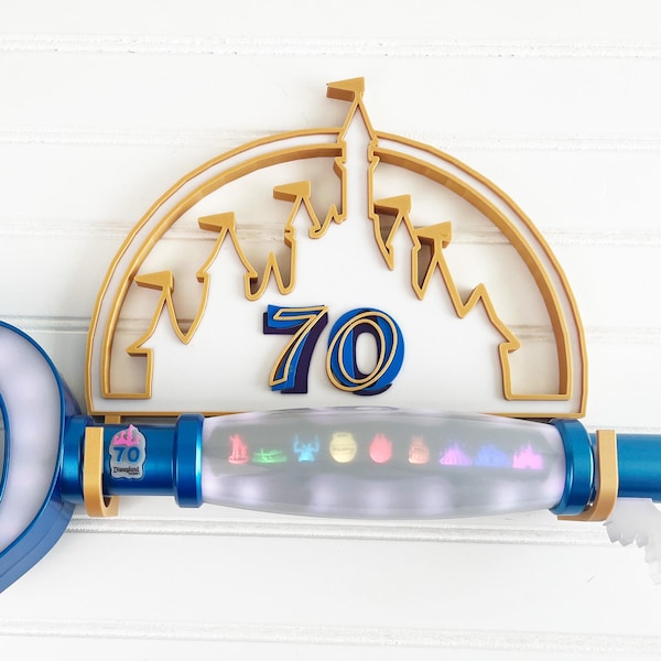 Disneyland Key Holder | 70th Celebration Display | Wall Decor