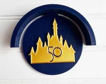 50th Anniversary Disney World Inspired 3D Printed Wall Mickey and Minnie Ear Display Holder
