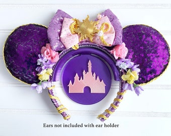 Disney Castle Inspired 3D Printed Wall Mickey and Minnie Ear Display Holder
