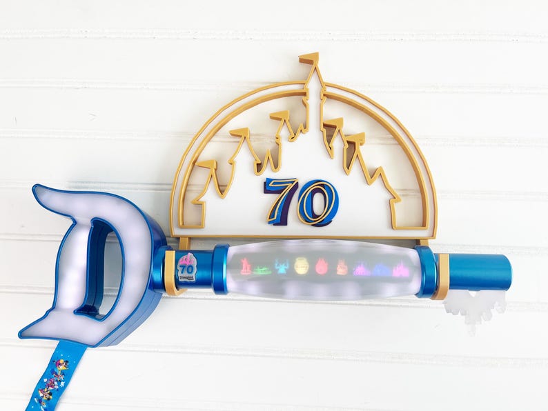 Disneyland Key Holder | 70th Celebration Display | Wall Decor - Etsy