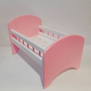 Doll bed, doll furniture, wooden bed for dolls, furniture for toys and dolls, toy bed,  a gift for a girl, wooden furniture for dolls