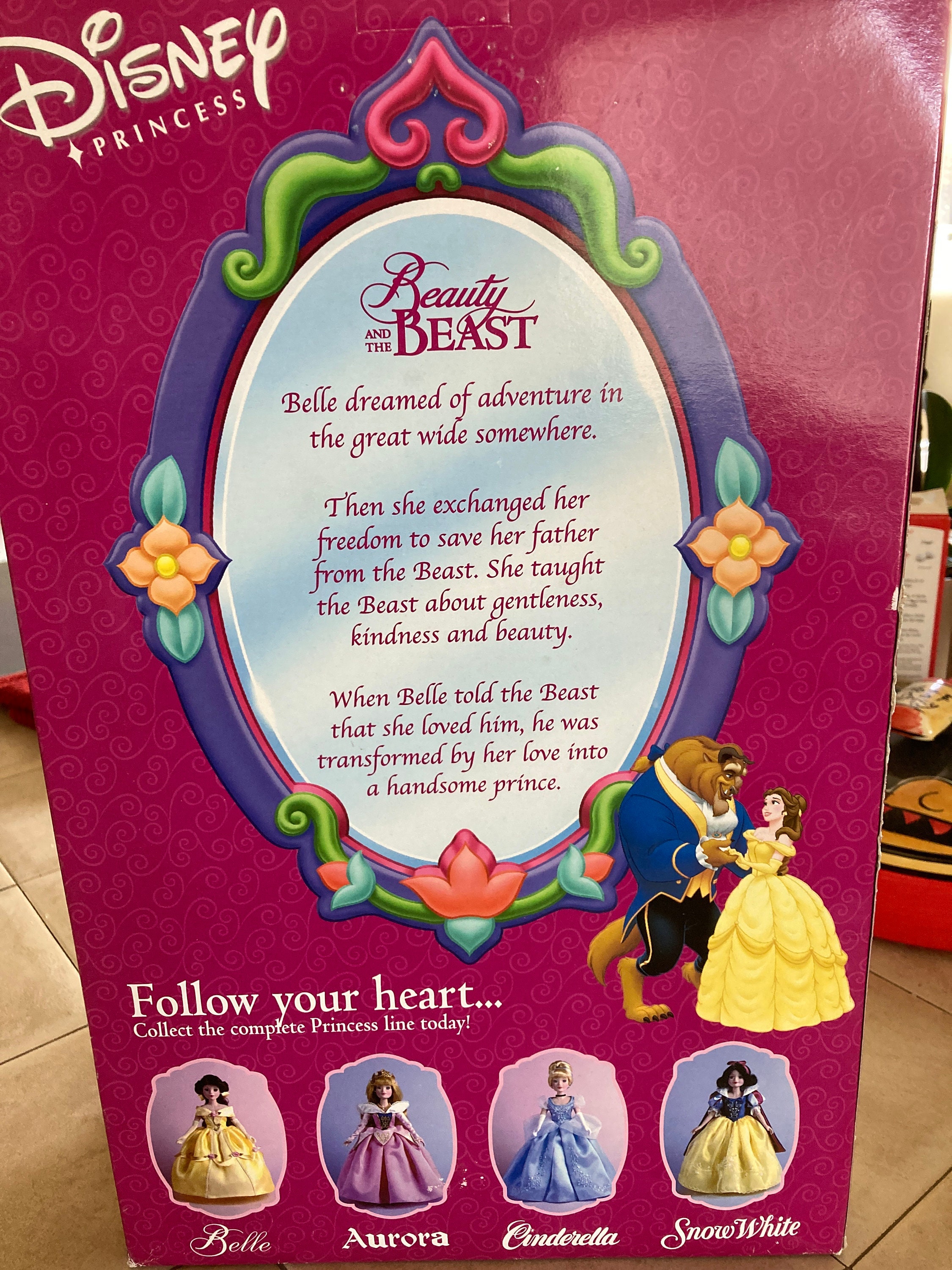 Disney Princess Belle Porcelain Keepsake Doll Etsy