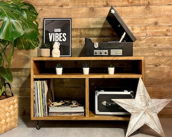 Loxwood Record Unit  - Record storage - Record Player Entertainment Unit