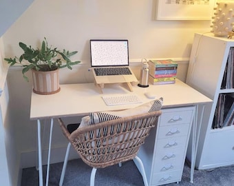 BORDEN Minimalist Birch Plywood Desk with Hairpin Legs - CUSTOMISABLE