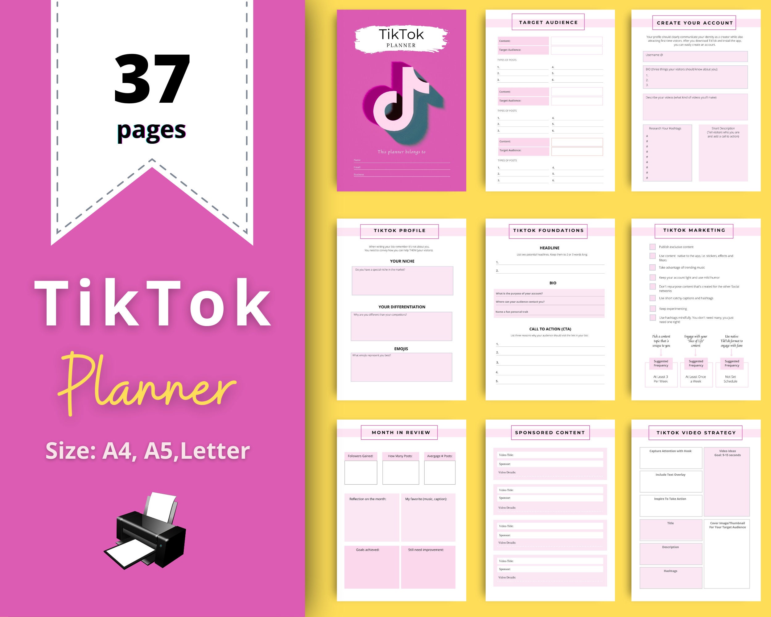 tiktok book review template