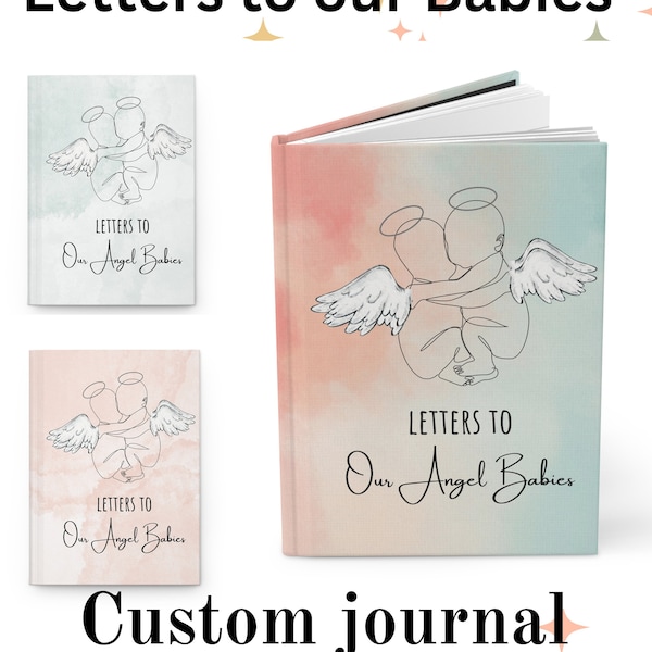 Twins miscarry journal stillbirth. Miscarriage gift. Grieving mother. Pregnancy Loss. Baby angels holding