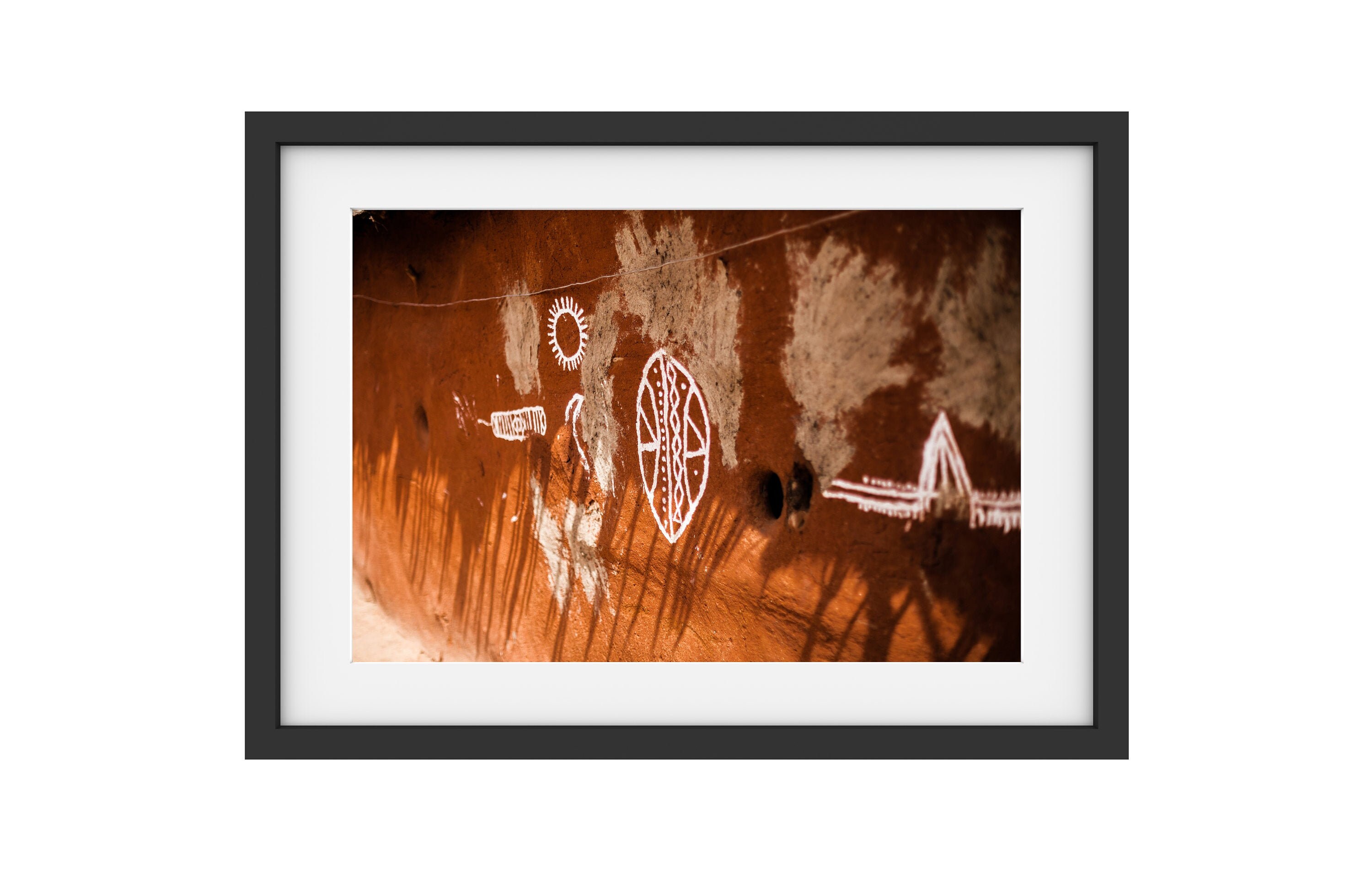Symbols Massaï, Tirage Photo, Encadrement Mural, Déco