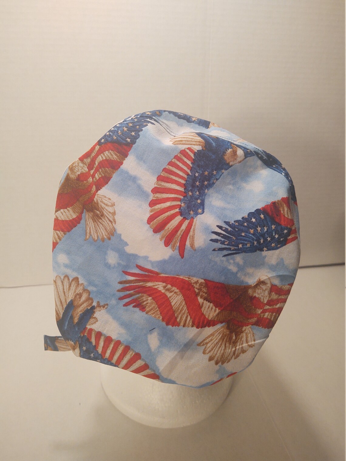 Patriotic Eagles Unisex Scrub Cap Etsy