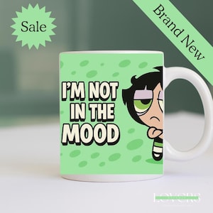 Sassy Cartoon Coffee Mug - Perfect Gift for Teens, Fun Home Decor, Buttercup Powerpuff Girls, Vibrant Ceramic Drinking Mug