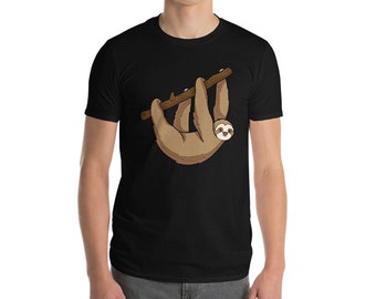 Faultier Kurzarm Unisex T-Shirt