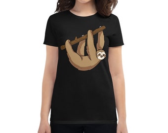 Faultier Damen Kurzarm T-shirt